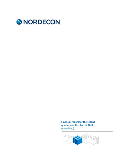Vorschaubild Nordecon AS Halbjahresbericht 2014-h1
