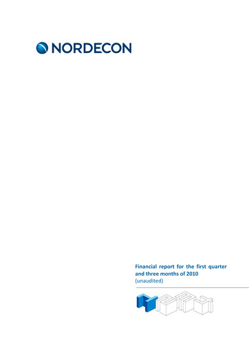 Miniature Nordecon AS Rapport trimestriel 2010-q1