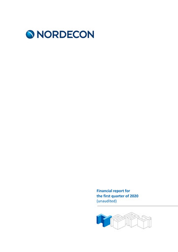 Miniature Nordecon AS Rapport trimestriel 2020-q1