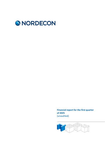 Miniature Nordecon AS Rapport trimestriel 2025-q1