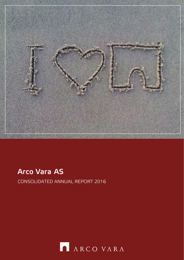 Miniature Arco Vara AS Rapport annuel 2016