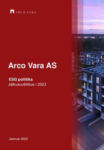 Miniature Arco Vara AS Rapport ESG 2022