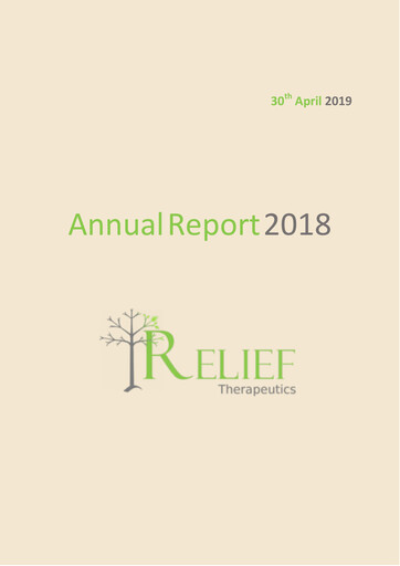 Thumbnail Relief Therapeutics Annual Report 2018