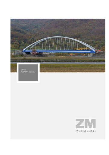 Vorschaubild Zwahlen & Mayr SA Jahresbericht 2016
