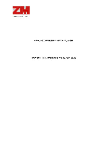 Thumbnail Zwahlen & Mayr SA Half-year Report 2021-h1