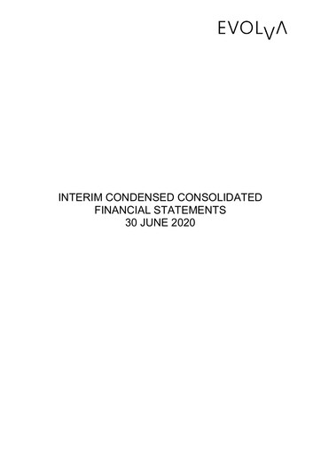 Thumbnail Evolva Holding SA Half-year Report 2020-h1