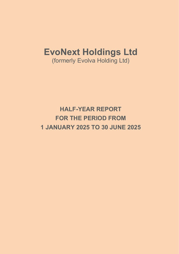 Thumbnail Evolva Holding SA Half-year Report 2025-h1