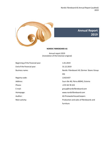 Thumbnail Nordic Fibreboard AS Annual Report 2019