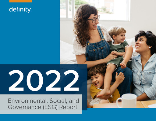 Miniature Definity Financial Rapport ESG 2022