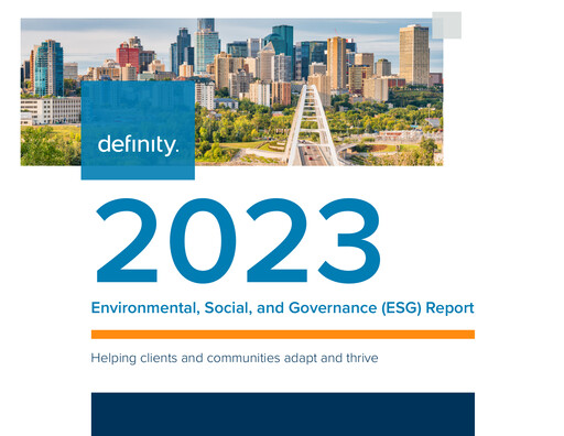 Miniature Definity Financial Rapport ESG 2023