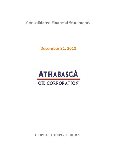 Thumbnail Athabasca Oil Corporation Financial Statement 2018