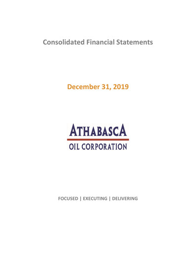 Thumbnail Athabasca Oil Corporation Financial Statement 2019