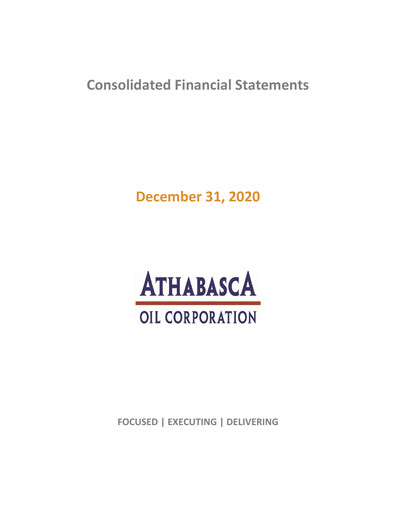 Thumbnail Athabasca Oil Corporation Financial Statement 2020
