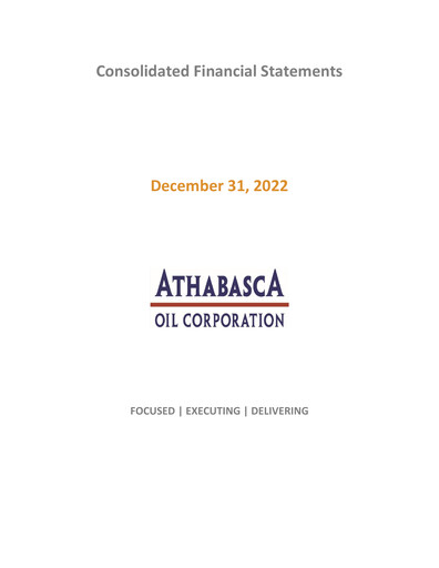 Thumbnail Athabasca Oil Corporation Financial Statement 2022