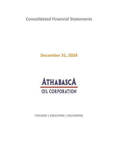 Thumbnail Athabasca Oil Corporation Financial Statement 2024