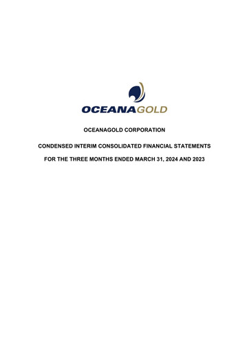 Thumbnail OceanaGold Financial Statement 2024-q1