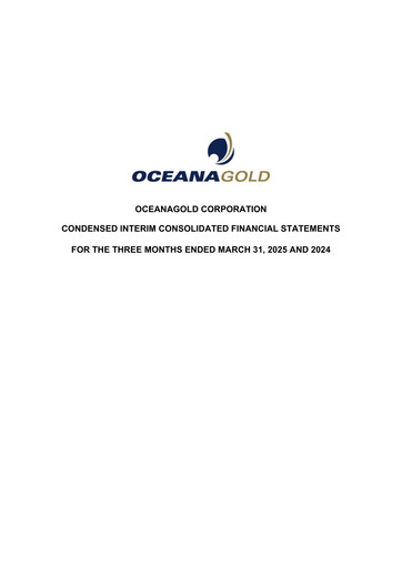 Thumbnail OceanaGold Financial Statement 2025-q1