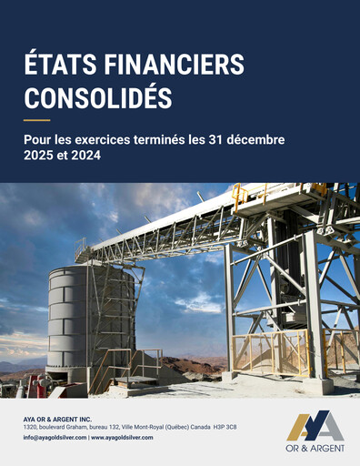 Thumbnail Aya Gold & Silver Financial Statement 2025