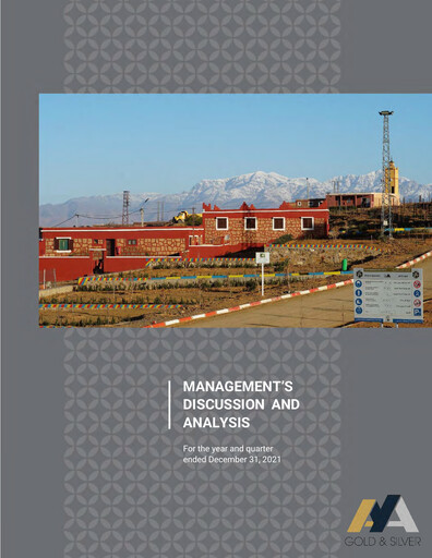 Thumbnail Aya Gold & Silver Quarterly Report 2021-q4