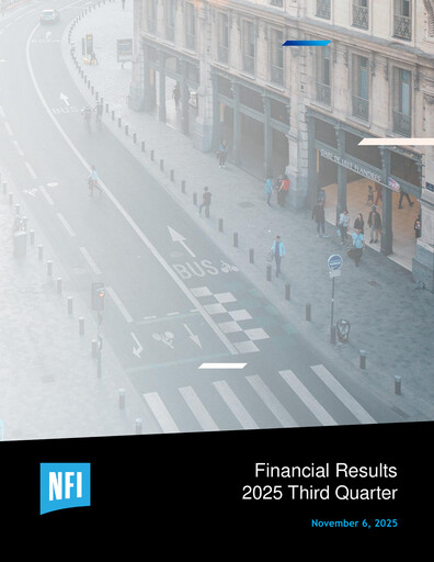 Miniature NFI Group Rapport trimestriel 2025-q3