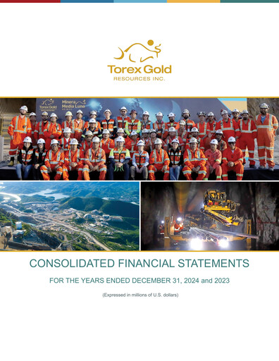 Miniature Torex Gold Resources Bilan financier 2024