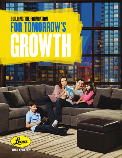 Thumbnail Leon's Furniture Annual Report 2012