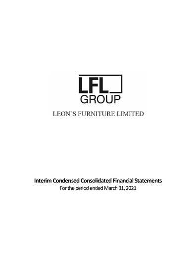 Thumbnail Leon's Furniture Quarterly Report 2021-q1