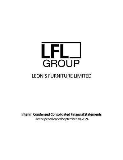 Thumbnail Leon's Furniture Quarterly Report 2024-q3