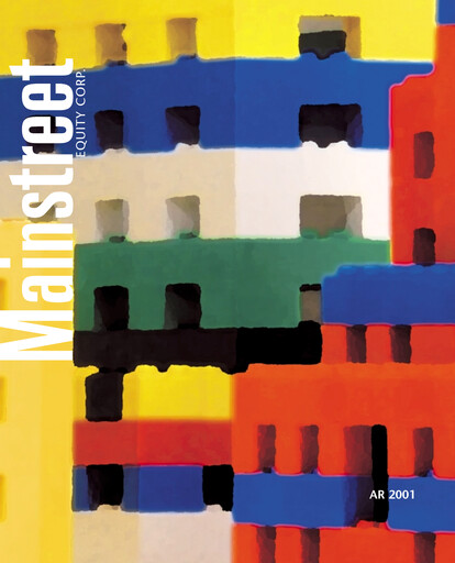 Thumbnail Mainstreet Equity Annual Report 2001