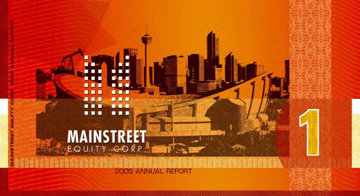 Thumbnail Mainstreet Equity Annual Report 2005