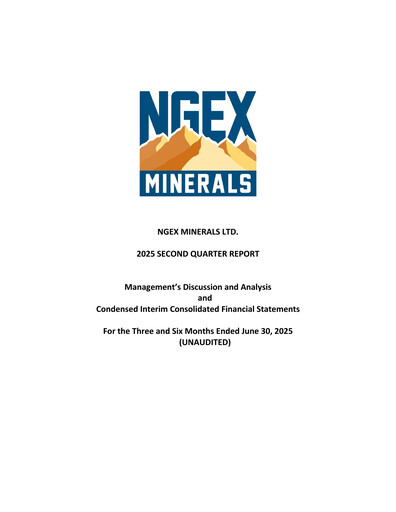 Thumbnail NGEx Minerals Quarterly Report 2025-q2