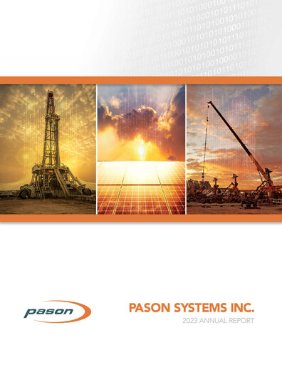 Thumbnail Pason Systems Annual Report 2023