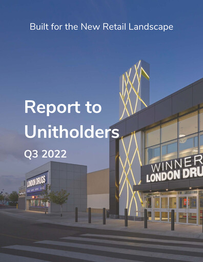 Miniature Primaris Real Estate Investment Trust Rapport trimestriel 2022-q3