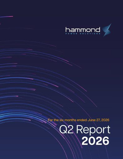 Thumbnail Hammond Power Solutions Quarterly Report 2026-q2