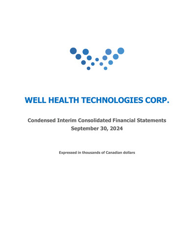 Vorschaubild WELL Health Technologies Quartalsbericht 2024-q3