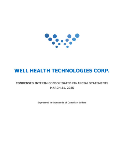 Thumbnail WELL Health Technologies Quarterly Report 2025-q1