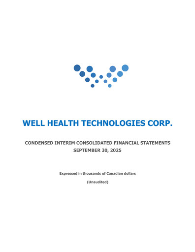 Thumbnail WELL Health Technologies Quarterly Report 2025-q3