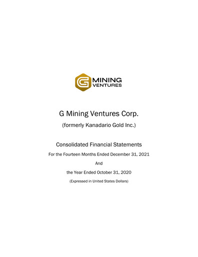 Thumbnail G Mining Ventures Financial Statement 2021