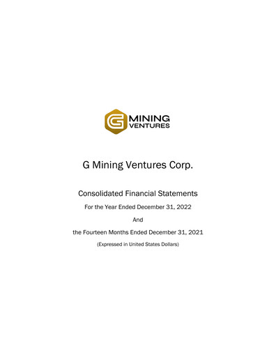 Thumbnail G Mining Ventures Financial Statement 2022