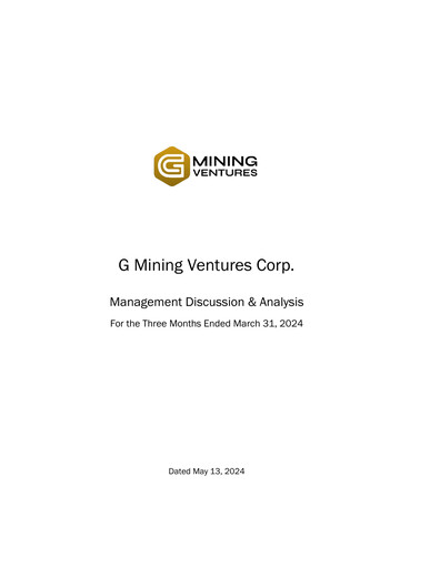 Thumbnail G Mining Ventures Quarterly Report 2024-q1