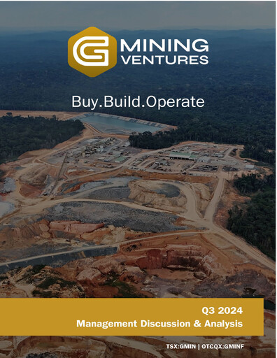 Thumbnail G Mining Ventures Quarterly Report 2024-q3