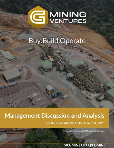 Thumbnail G Mining Ventures Quarterly Report 2025-q1