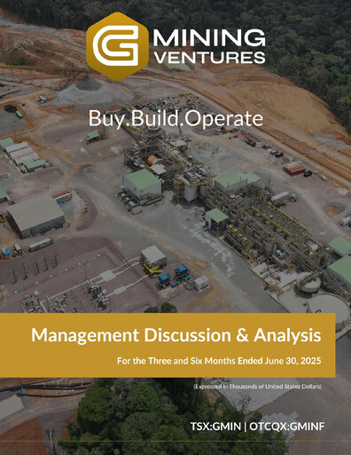 Thumbnail G Mining Ventures Quarterly Report 2025-q2