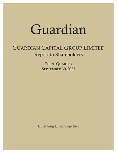 Thumbnail Guardian Capital Group Quarterly Report 2023-q3