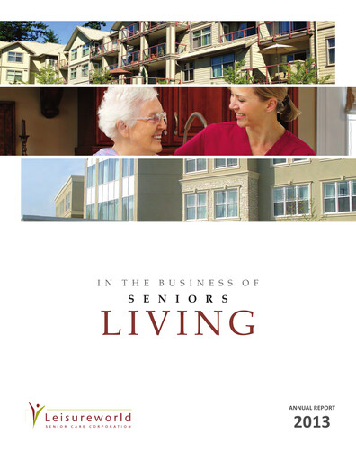 Miniature Sienna Senior Living Rapport annuel 2013