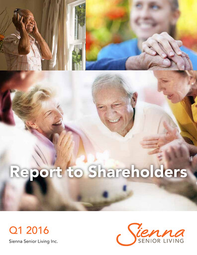 Vorschaubild Sienna Senior Living Quartalsbericht 2016-q1