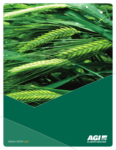 Vorschaubild Ag Growth International Jahresbericht 2008
