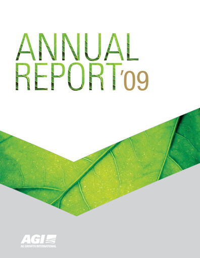 Vorschaubild Ag Growth International Jahresbericht 2009