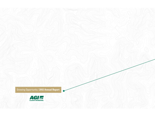 Vorschaubild Ag Growth International Jahresbericht 2012