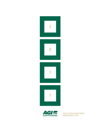 Thumbnail Ag Growth International Quarterly Report 2011-q1